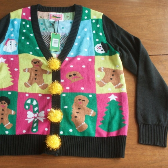 NWT Tipsy Elves Ugly Holiday Cardigan Sweater - Picture 3 of 10